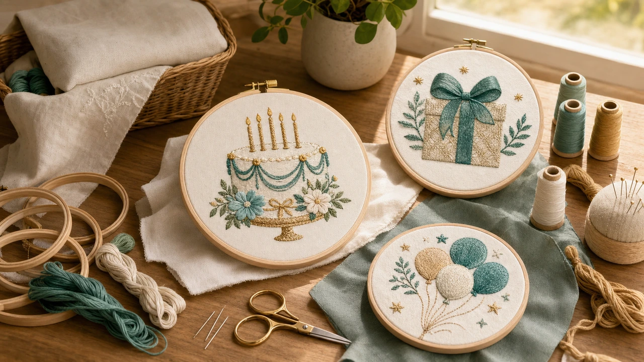 Birthday Embroidery Designs Birthday Embroidery Designs — StitchPilot.ai
