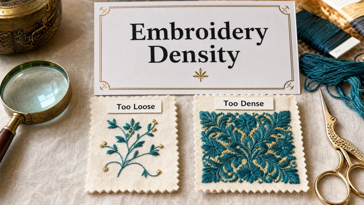 Embroidery stitch density guide in StitchPilot.ai