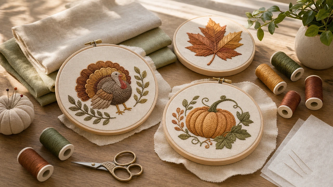 Thanksgiving Embroidery Designs — StitchPilot.ai