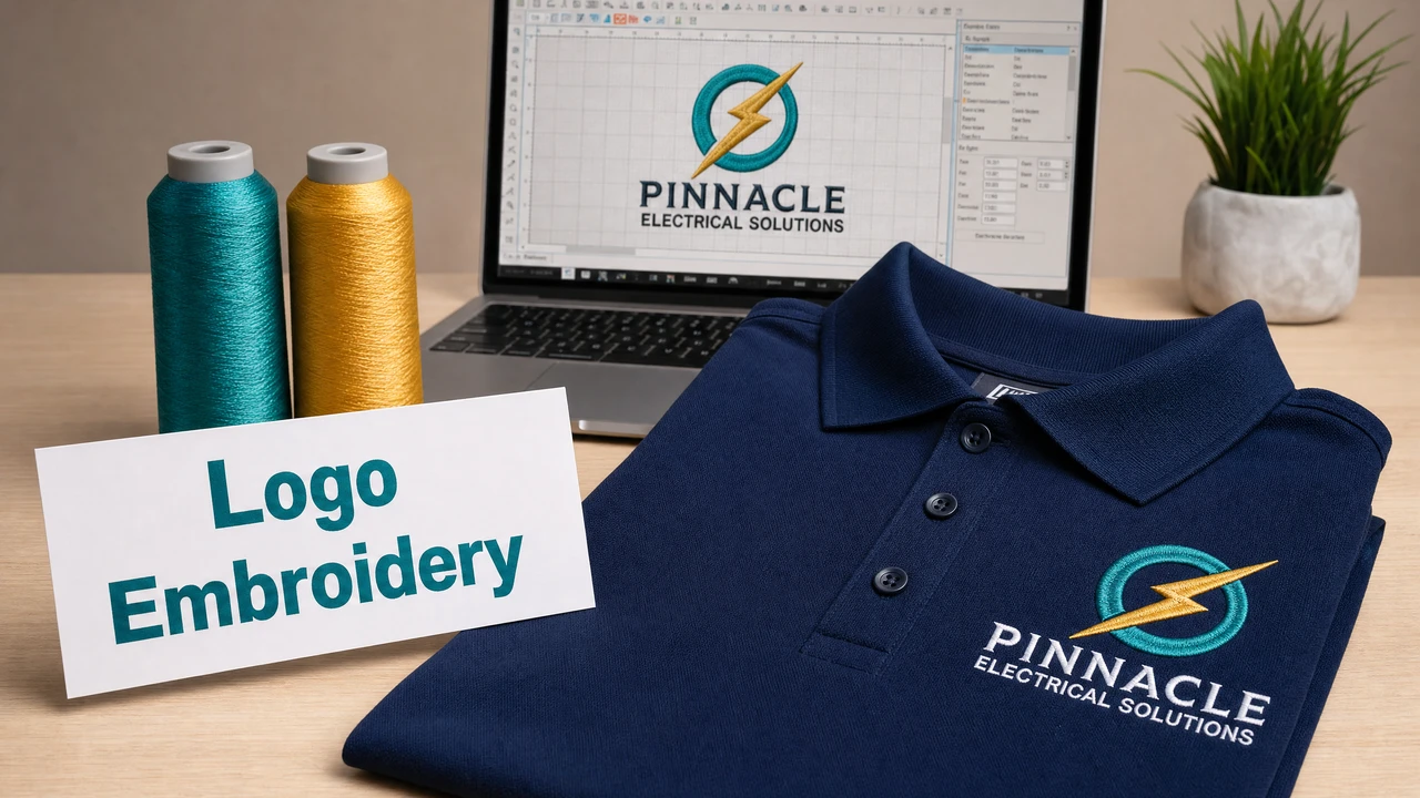 Logo embroidery workflow from artwork to machine-ready file in StitchPilot.ai